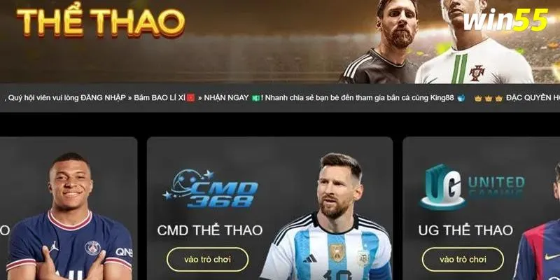 Sảnh thể thao đình đám với hàng loạt tựa game hot hit 