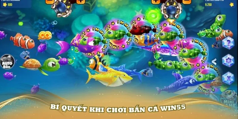 Nắm vững các bí quyết khi chơi bắn cá WIN55